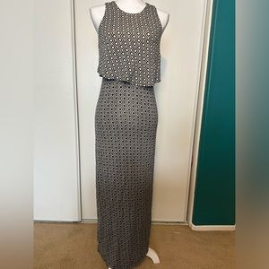 Ann Taylor Loft Petite Maxi Dress Geometric